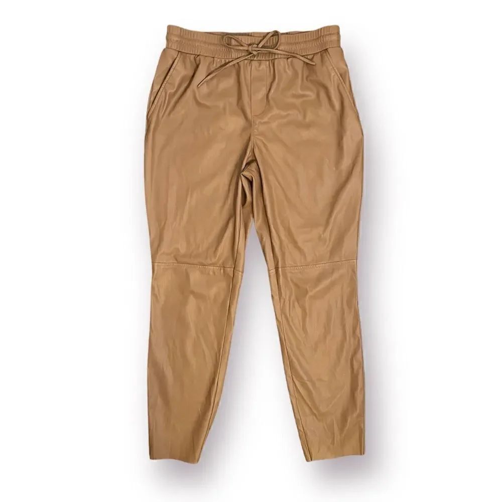 Cato Faux Leather Skinny Pants Leggings Ankle Length Cocoa Brown M
